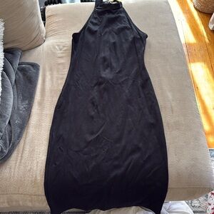 Black high neck dress, sz M